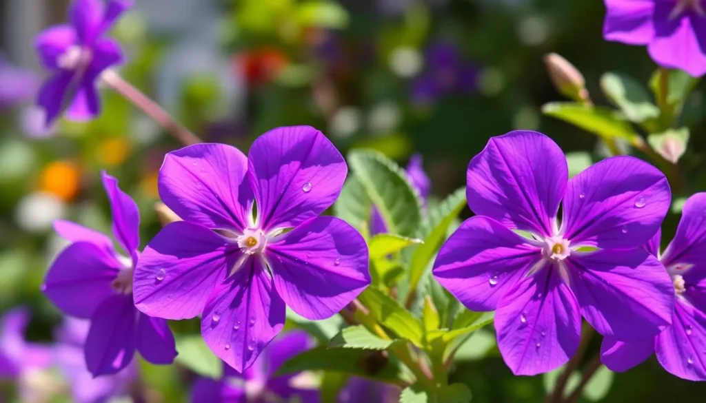 violet flowers