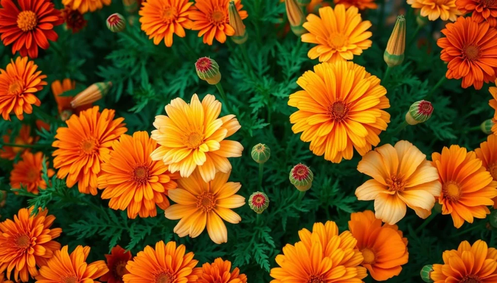 orange flowers