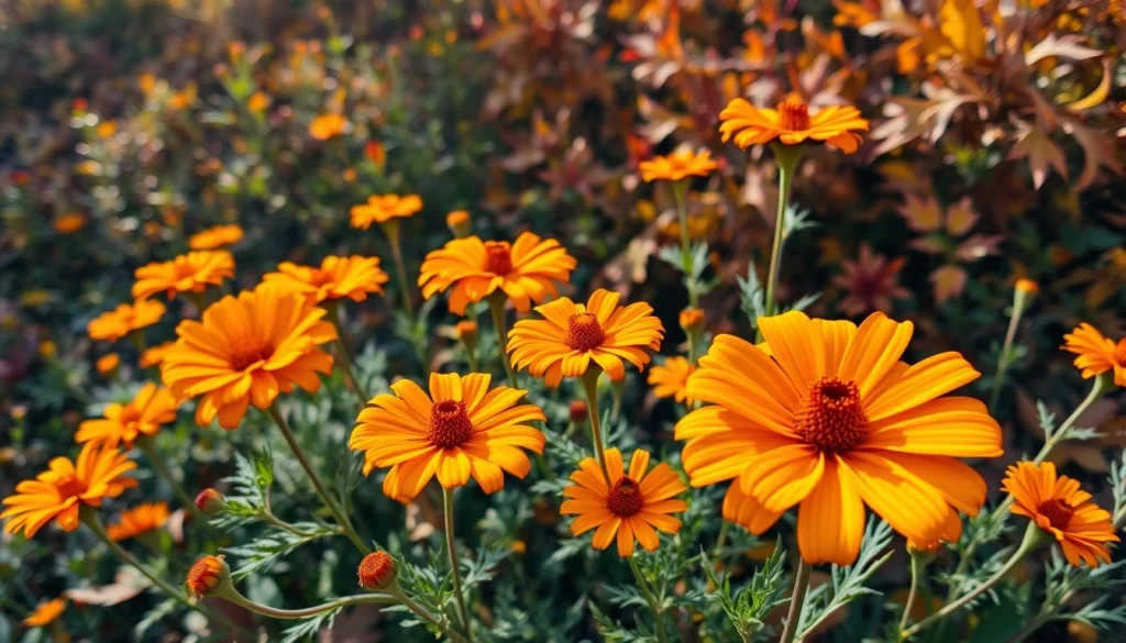 orange flowers