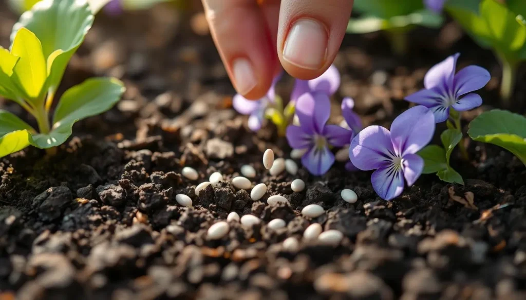 violet flowers